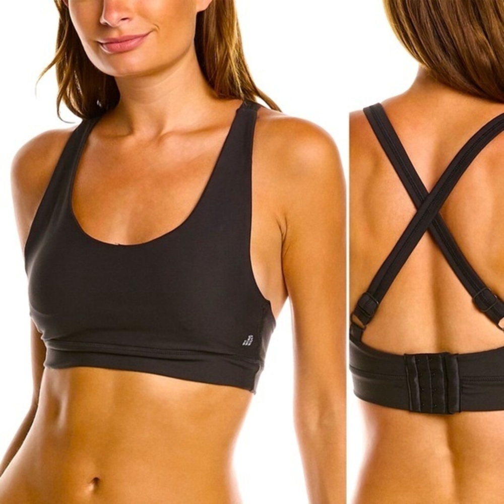 WeWoreWhat Scoop Bra Top, Black size L NWT